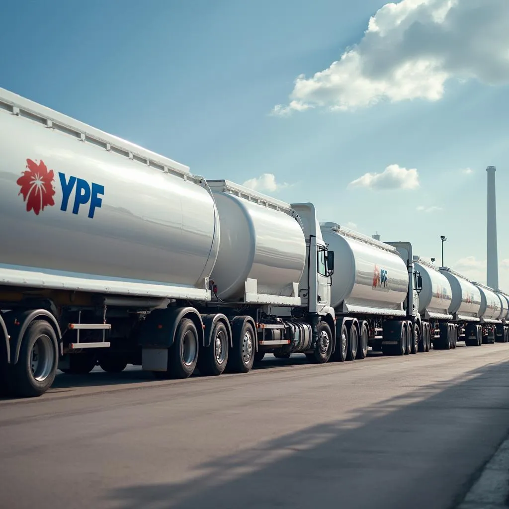 Flota de camiones cisterna YPF