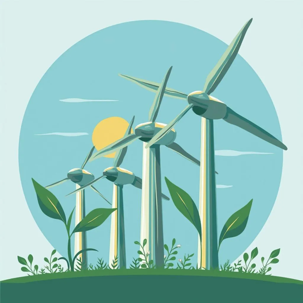 Ícono de energía renovable